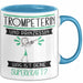 Trompeterin Und Prinzessin Tasse Geschenk Für Eine Trompeterin Geburtstag Was Ist Deine Superkraft Blau Trendation