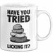 Geologie Liebhaber Geologe Tasse Geschenk Lustige Geschenkidee Spruch Hast Du Versucht Es Zu Lecken Weiß Trendation