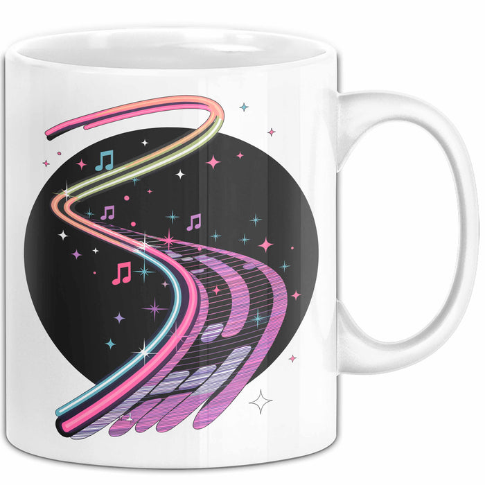 Raver Tasse Geschenkidee für EDM und Tanzflächen Fans Weiß Trendation