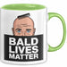 Glatze Tasse Geschenk Bald Lives Matter Geschenkidee Lustig Maenner Grün Trendation