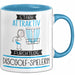 Discgolf-Spielerin Tasse Geschenk Becher Stark Attraktiv Furchtlos Discgolf-Spielerin Lustige Geschenkidee Blau Trendation