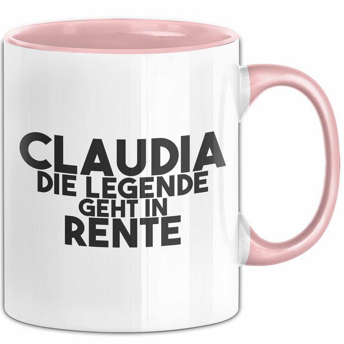 Claudia Tasse Claudia – Die Legende Geht In Rente Geschenk