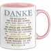 Unterricht Lehrer Wertschätzung Tasse Geschenk Lustige Geschenkidee Spruch Danke Für Das Kuscheln Rosa Trendation