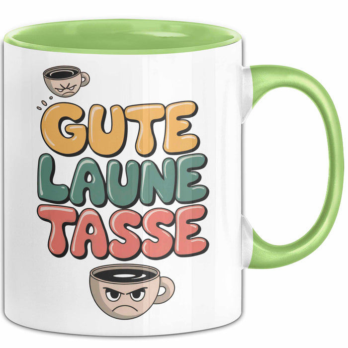 Sarkasmus Tasse Geschenkidee Gute Laune Tasse Sarkastische Grün Trendation