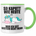 Trendation - Lustige Tassen mit Sprüchen Arbeitskollege Geschenk Kollege Mitarbeiter Geschenkidee Grün Trendation