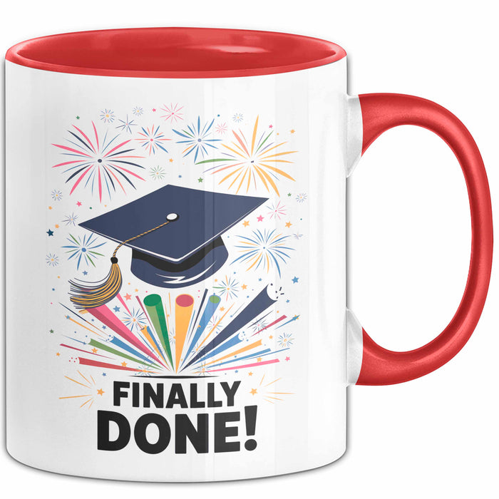 Abschluss Tasse Geschenk Lustige Geschenkidee Spruch Für Neue Absolventen Rot Trendation