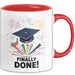 Abschluss Tasse Geschenk Lustige Geschenkidee Spruch Für Neue Absolventen Rot Trendation