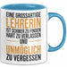 Unterricht Lehrer Wertschätzung Tasse Geschenk Lustige Geschenkidee Spruch Eine Grossartige Lehrerin Ist Schwer Zu Finden Blau Trendation