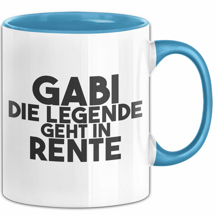 Gabi Tasse Gabi – Die Legende Geht In Rente Geschenk