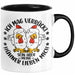 Hühner Tasse Geschenk Hühnerflüsterin Huhn Geschenkidee Kaffee-Becher Landwirt Bauer Landiwrtin Schwarz Trendation