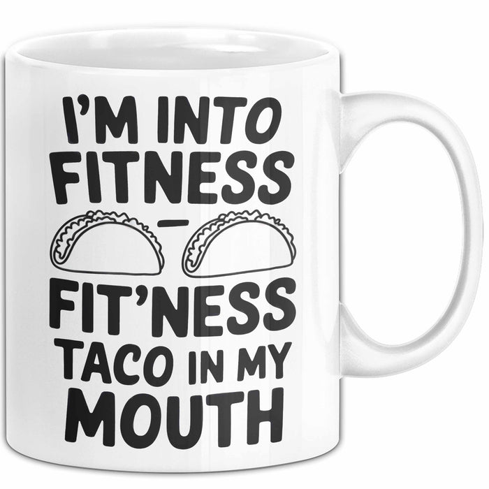 Tacos Liebhaber Tasse Geschenk Lustige Geschenkidee Spruch Fitness Taco In My Mouth Weiß Trendation