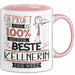 Beste Kellnerin Der Welt Tasse Geschenk für Eine Kellnerin Geprüft Und Sicher Geschenkidee Geburtstag Weihnachten Rosa Trendation