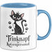 Katzenliebhaber Tasse Geschenkidee Trinknapf Katzen Personal Blau Trendation