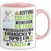 Eishockeyspieler Geschenk Tasse Lustiger Spruch Erheben Sie Sich Der Eishockeyspieler Betritt den Raum Rosa Trendation