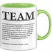 Büroarbeit Kollege Wertschätzung Tasse Geschenk Lustige Geschenkidee Spruch Team Grün Trendation