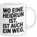 Heidrun Tasse Geschenk Wo Eine Heidrun Ist Ist Auch Ein Weg Geschenkidee Becher mit Name Weiß Trendation