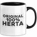 Herta Tasse Original 100% Herta Geschenk Schwarz Trendation