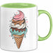 Dessert Fan Tasse Geschenkidee Kuchen und Gebäck Liebhaber Grün Trendation