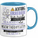 Musiktherapeutin Tasse Geschenk Lustiger Spruch Bitte Erheben Sie Sich Seine Majestät Die Musiktherapeutin Betritt Den Raum Blau Trendation