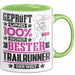 Trailrunner Geschenk Lustiger Spruch für Trailrunner Geschenkidee Bester Trailrunner Der Welt Grün Trendation