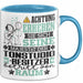 Tonstudio-Besitzer Geschenk Tasse Lustiger Spruch Erheben Sie Sich Der Tonstudio-Besitzer Betritt den Raum Blau Trendation