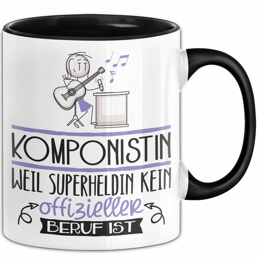 Komponistin Geschenk Tasse Lustiger Spruch Komponistin Weil Superheldin Kein Offizieller Beruf Ist Geschenkidee Trendation