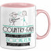 Country-Fan Weil Es Keinen Schöneren Beruf Gibt Tasse Geschenk für Eine Country-Fan Lustig Rosa Trendation