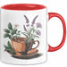 Kräutertee Fan Tasse Geschenkidee für Teezeit Liebhaber Rot Trendation