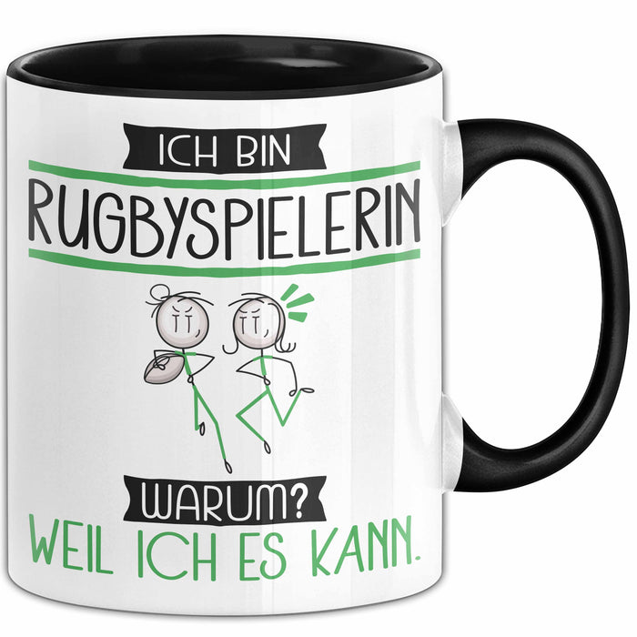 Rugbyspielerin Tasse Geschenk Ich Bin Rugbyspielerin Warum Weil Ich Es Kann Geschenkidee Geburtstag Trendation