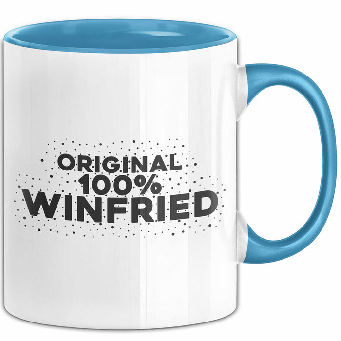 Winfried Tasse Original 100% Winfried Geschenk Blau Trendation