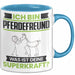 Pferdefreund Tasse Geschenk für Pferdefreund Geburtstag Lustiger Spruch Kaffee-Becher Was Ist Deine Superkraft Blau Trendation