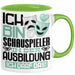Schauspieler Ausbildung Tasse Geschenk Ich Bin Schauspieler In Der Ausbildung Ich Darf Das Geschenkidee Spruch Grün Trendation