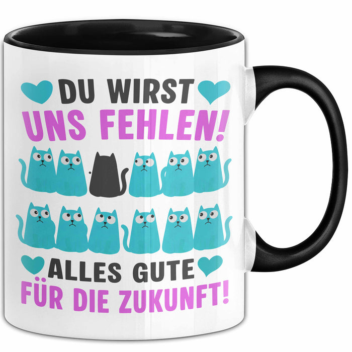 Büroarbeit Kollege Tasse Geschenk Lustige Geschenkidee Spruch Du Wirst Uns Fehlen Alles Gute Für Die Zukunft Trendation