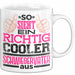 Schwiegervater Tasse Geschenk So Sieht Ein Richtig Cooler Schwiegerpapa Aus Becher Weiß Trendation