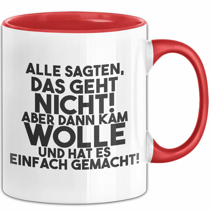 Wolle Tasse Alle Sagten Das Geht Nicht, Aber Dann Kam Wolle Geschenk