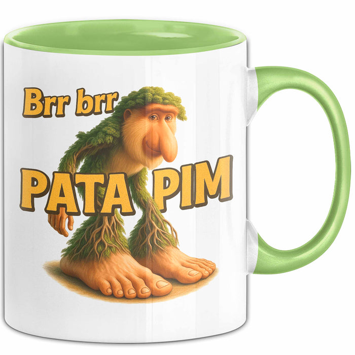 Brr brr Patapim Tasse Meme Italienisch Geschenk Lustig Becher Grün Trendation