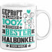 Halbonkel Geschenk Lustiger Spruch für Halbonkel Geschenkidee Bester Halbonkel Der Welt Weiß Trendation