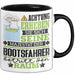 Bootsfahrer Geschenk Tasse Lustiger Spruch Erheben Sie Sich Der Bootsfahrer Betritt den Raum Schwarz Trendation