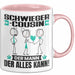 Schwiegercousin Tasse Geschenk für Schwiegercousin Der Mann Der Alles Kann Geschenkidee zum Geburtstag Rosa Trendation