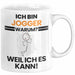 Jogger Geschenk Tasse Lustiger Spruch Ich Bin Jogger Warum Weil Ich Es Kann Geschenkidee Bester Jogger Geburtstag Kaffee-Becher Weiß Trendation