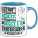 Tierforscher Geschenk Lustiger Spruch für Tierforscher Geschenkidee Bester Tierforscher Der Welt Blau Trendation