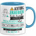 Tischtennisspielerin Tasse Geschenk Lustiger Spruch Bitte Erheben Sie Sich Seine Majestät Die Tischtennisspielerin Betritt Den Raum Blau Trendation