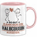 Halbcousin Geschenk Tasse So Gut Kann Nur Ein Halbcousin Aussehen Geschenkidee Kaffee-Becher Rosa Trendation