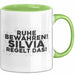 Silvia Tasse Ruhe Bewahren! Silvia Regelt Das! Geschenk Grün Trendation