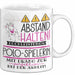 Polo-Spielerin Tasse Geschenk Lustig Abstand Halten Hochleistungs-Polo-Spielerin Mit Drang Zur Perfektion Bei Der Arbeit Weiß Trendation