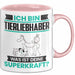 Tierliebhaber Tasse Geschenk für Tierliebhaber Geburtstag Lustiger Spruch Kaffee-Becher Was Ist Deine Superkraft Rosa Trendation