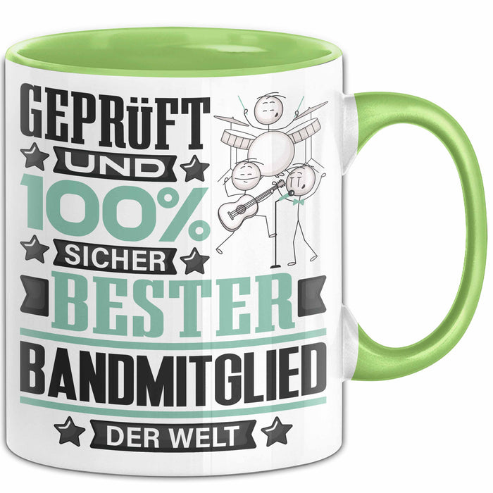 Bandmitglied Geschenk Lustiger Spruch für Bandmitglied Geschenkidee Bester Bandmitglied Der Welt Grün Trendation