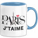 Frankreich Paris Eiffelturm Tasse Geschenk Lustige Geschenkidee Spruch Blau Trendation