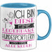 Hundesportlerin Tasse Geschenk Ich Bin Diese Eine Legendäre Hundesportlerin Von Der Alle Reden Geschenkidee Geburtstag Weihnachten Blau Trendation