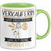 Verkäuferin Und Prinzessin Tasse Geschenk Für Eine Verkäuferin Geburtstag Was Ist Deine Superkraft Grün Trendation